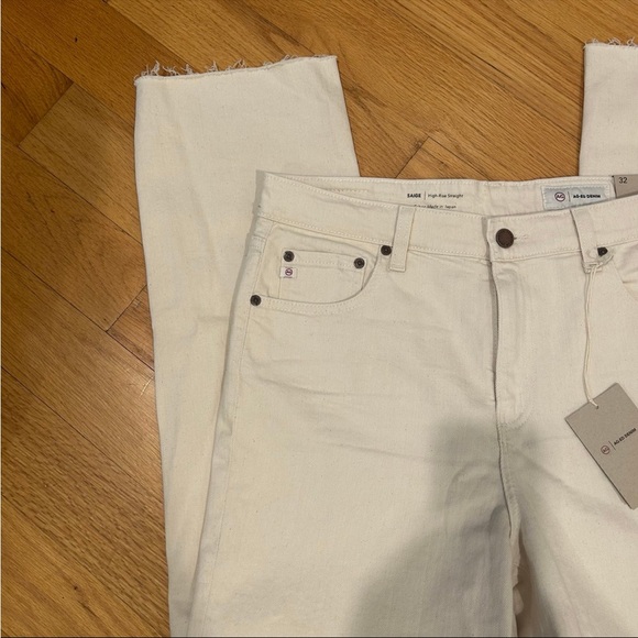 NWT AG denim high rise straight leg jeans sz 32 - Picture 7 of 8